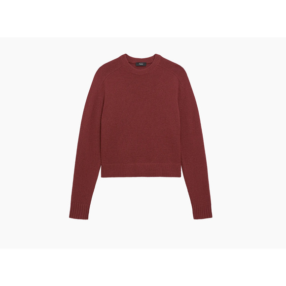 Theory Cropped Cordovan Cashmere Sweater - Size XS P - NWT